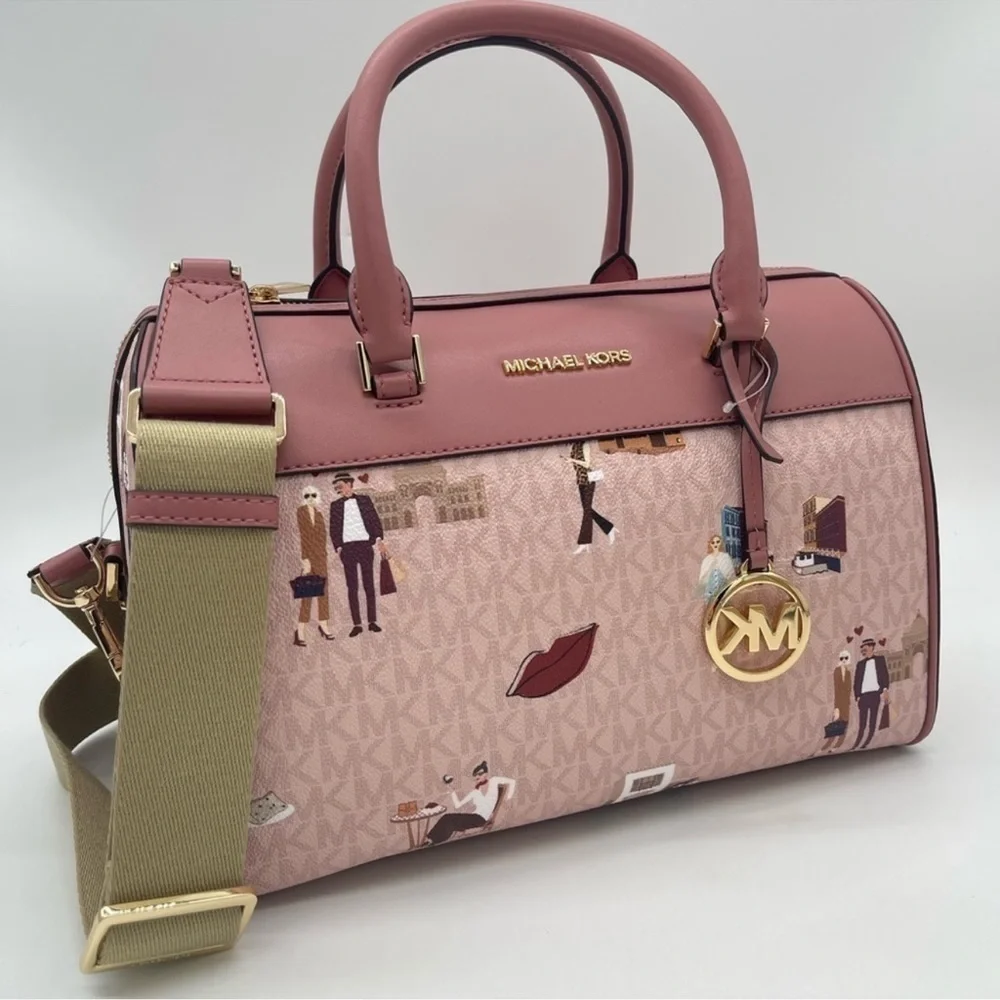 Michael Kors Medium Duffle Satchel Crossbody Bag - Picture 3 of 11